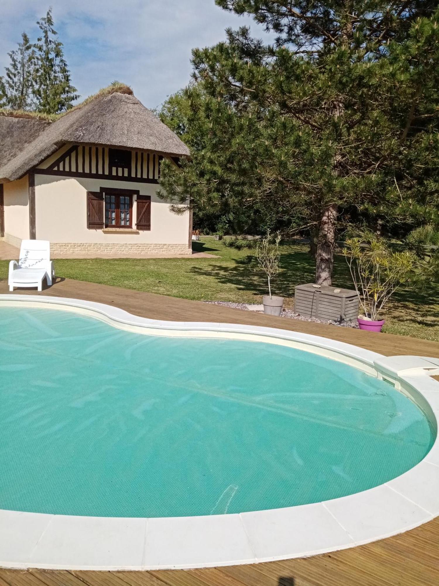 Maison Traditionnelle Normande Avec Piscine Hotot-en-Auge Buitenkant foto